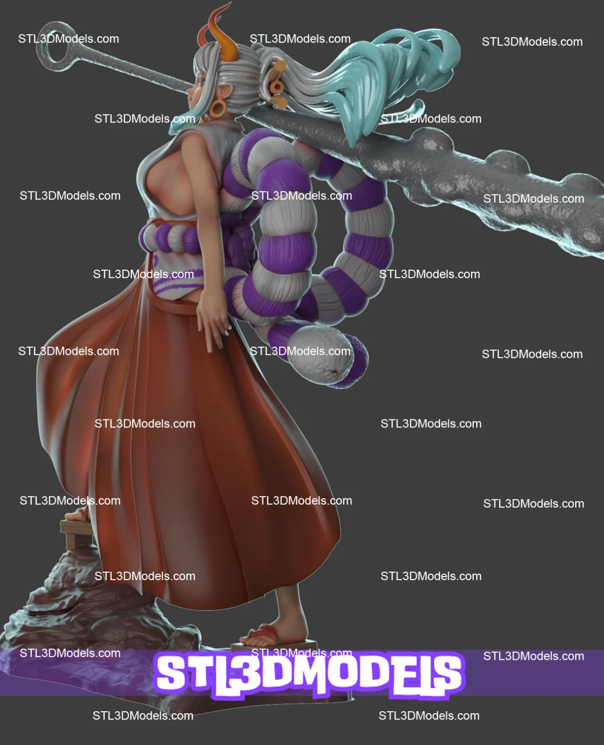 Yamato One Piece STL 3D Model