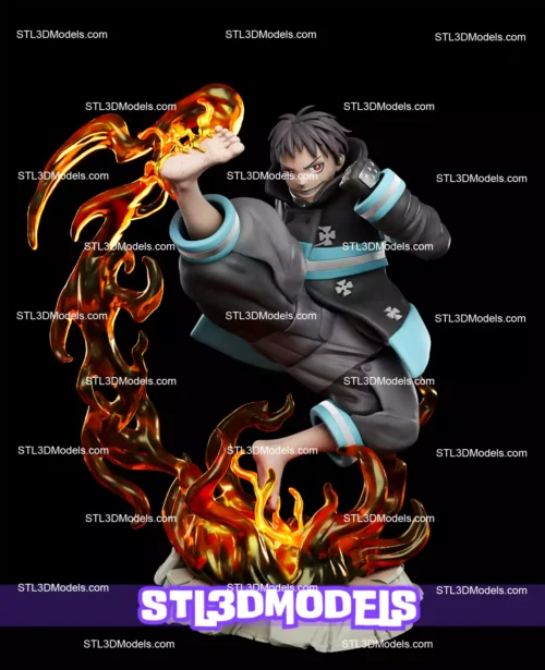 Shinra Kusakabe STL 3D Model 