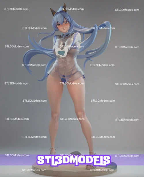 Nikke Helm Aquamarine STL 3D Model