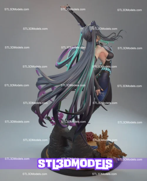 Little Mermaid Siren Nikke STL 3D Model 