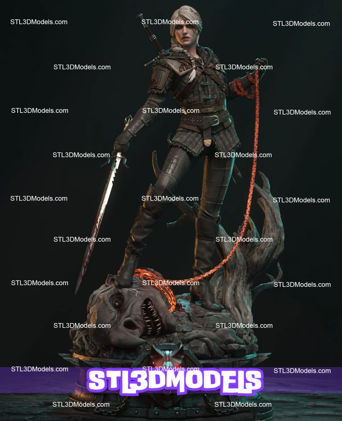 Ciri STL 3D Model 