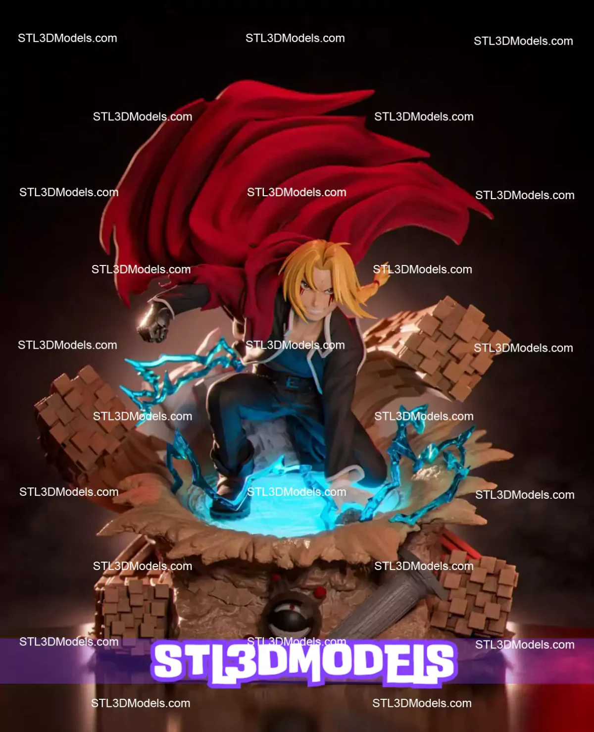 Edward Elric STL 3D Model 
