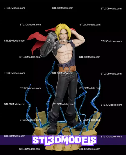 Edward Elric Tear Shirt STL 3D Model