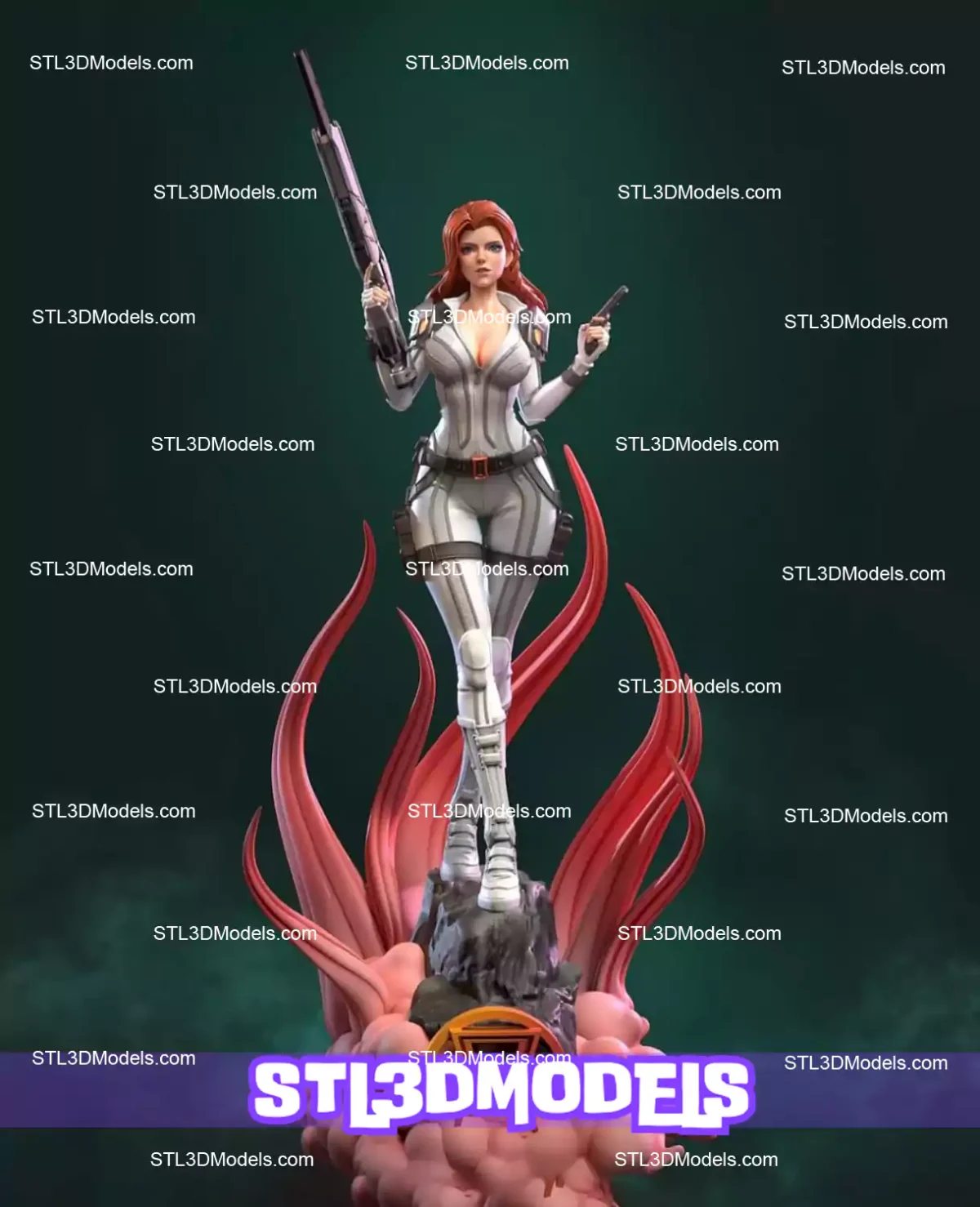 Black Widow STL 3D Model
