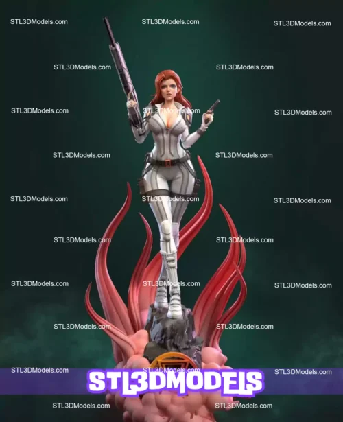 Black Widow STL 3D Model