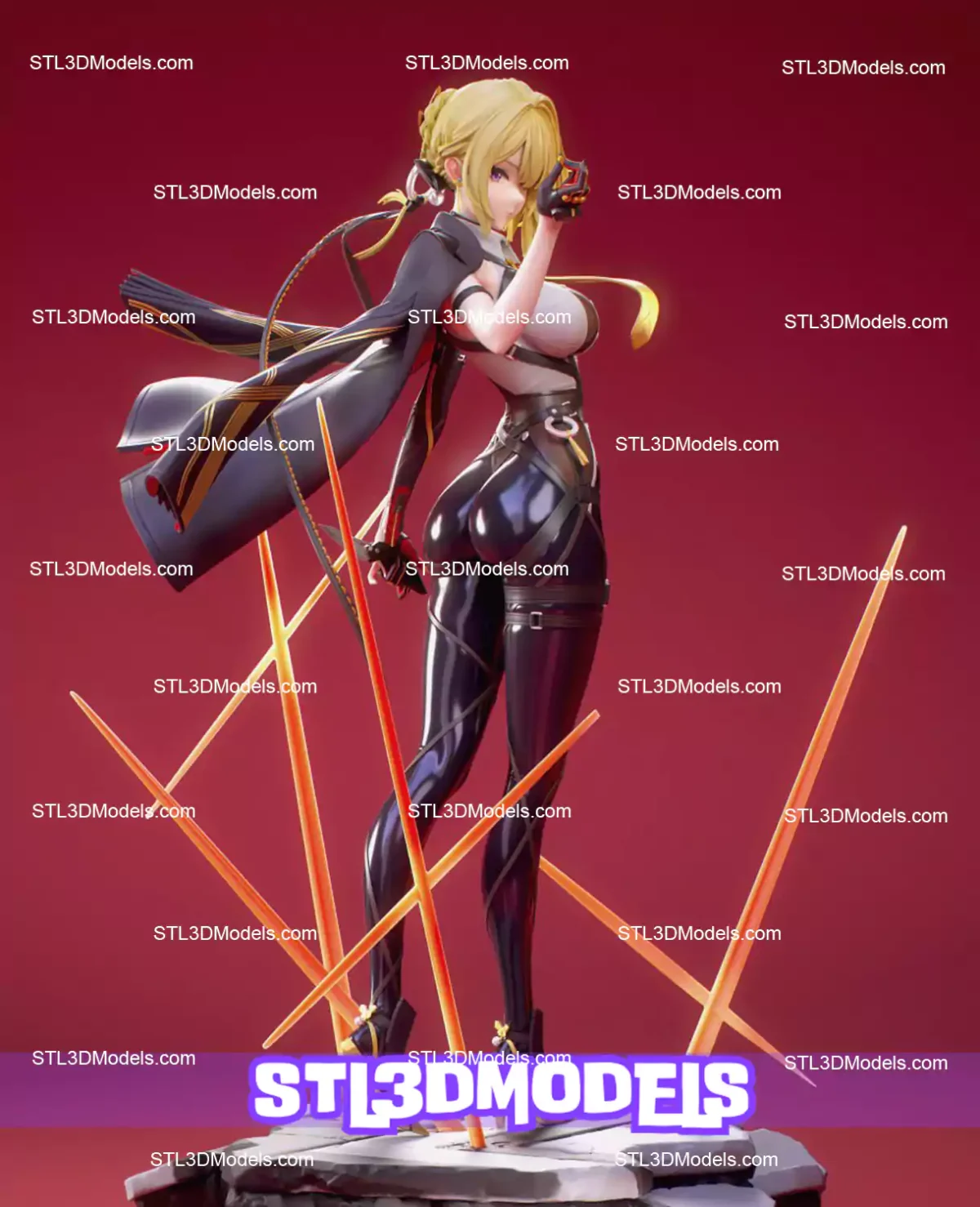 Evelyn Chevalier STL 3D Model 