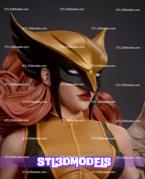 Hawkgirl STL 3D Model