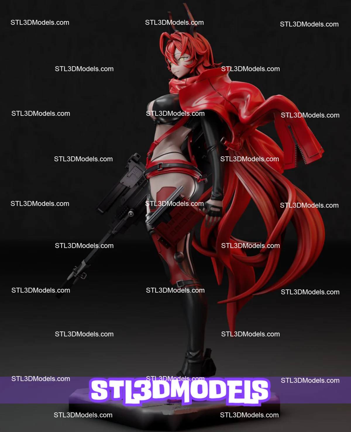 Red Hood Nikke STL 3D Model 