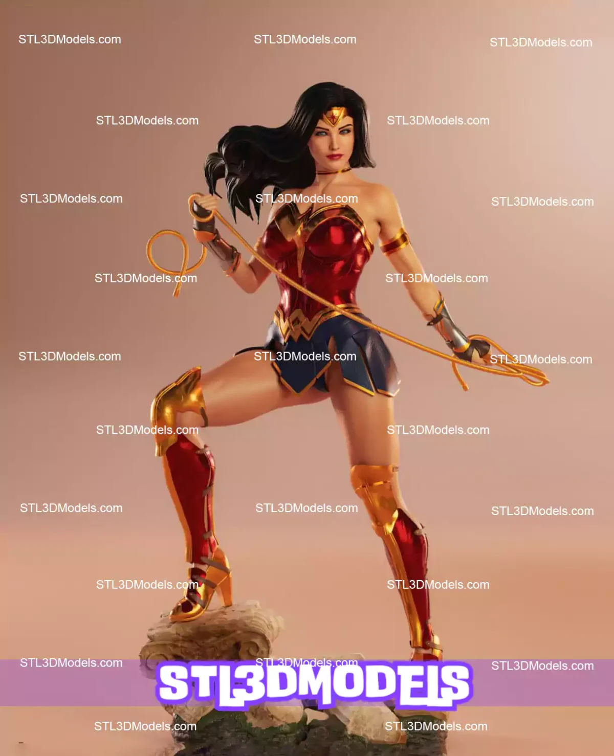 Wonder Woman STL 3D Model 