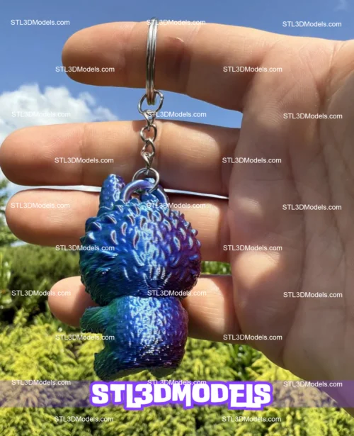 Labubu Keychain 3MF 3D Model 