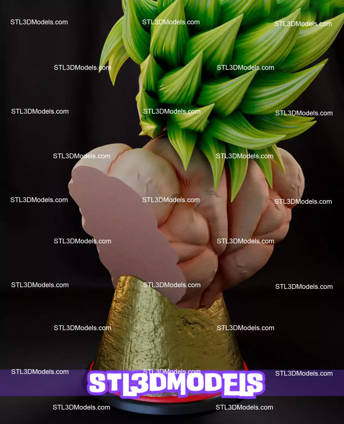 Broly Bust STL 3D Model