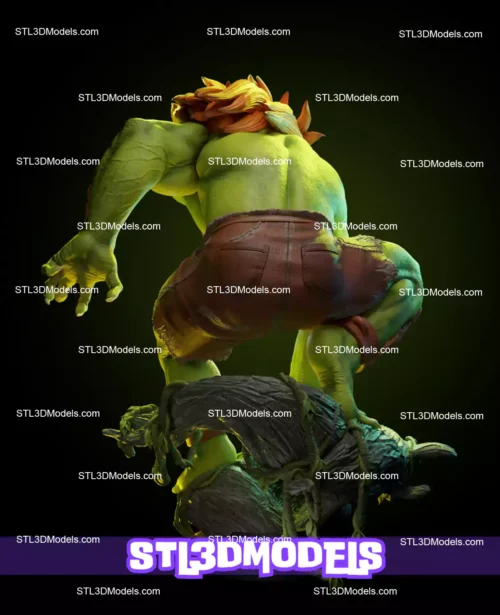 Blanka Street Fighter STL 3D Model 