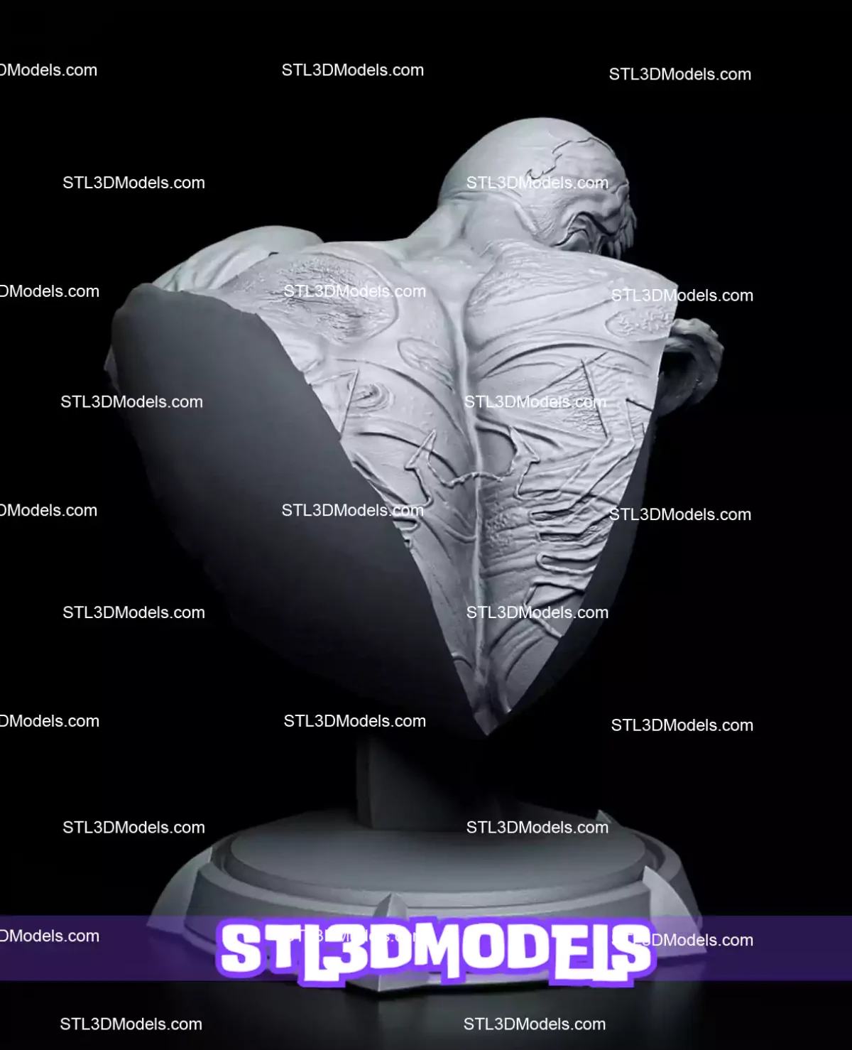 Venom Bust STL 3D Model 