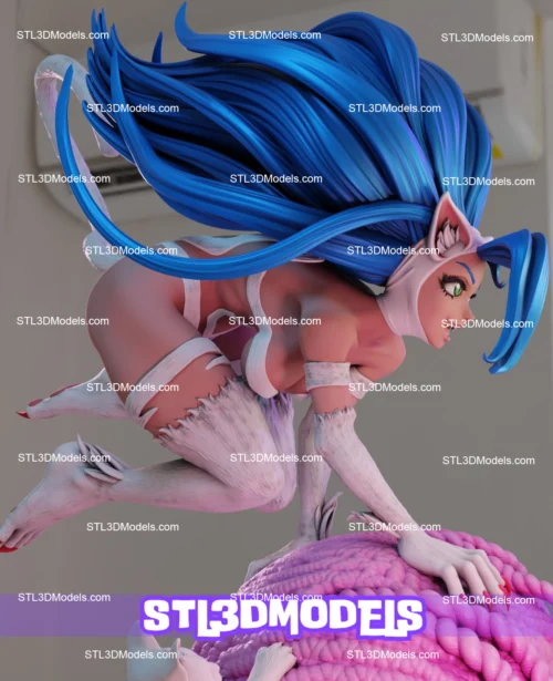 Felicia Play with Cat STL 3D Model 