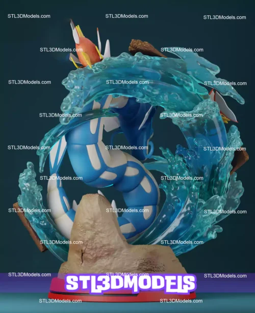 Gyarados Mythic STL 3D Model 