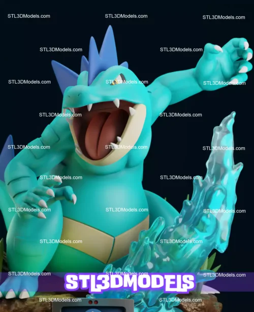 Feraligatr STL 3D Model 