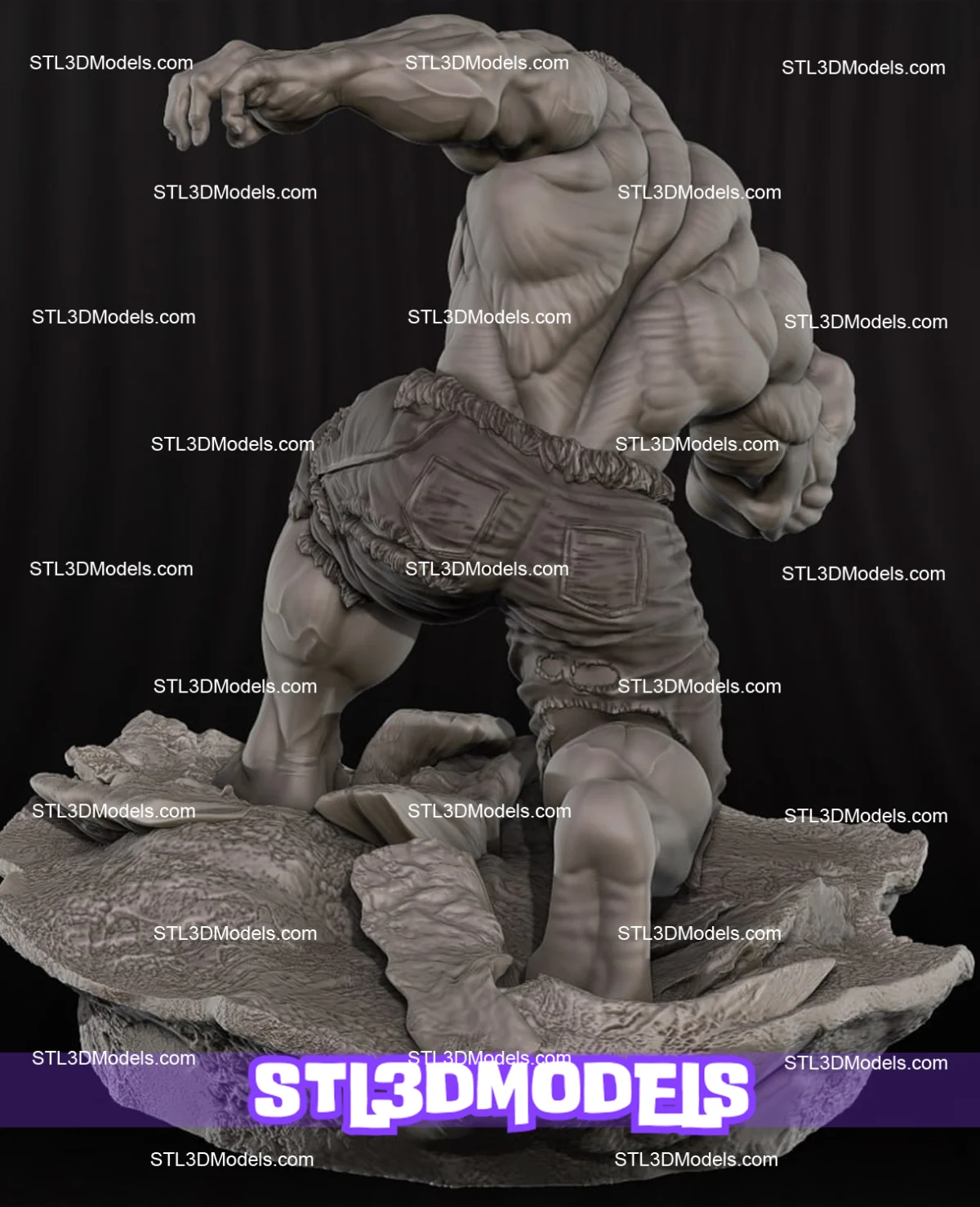 Hulk STL 3D Model 