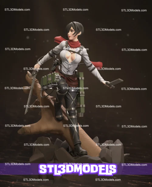 Mikasa Ackerman STL 3D Model 