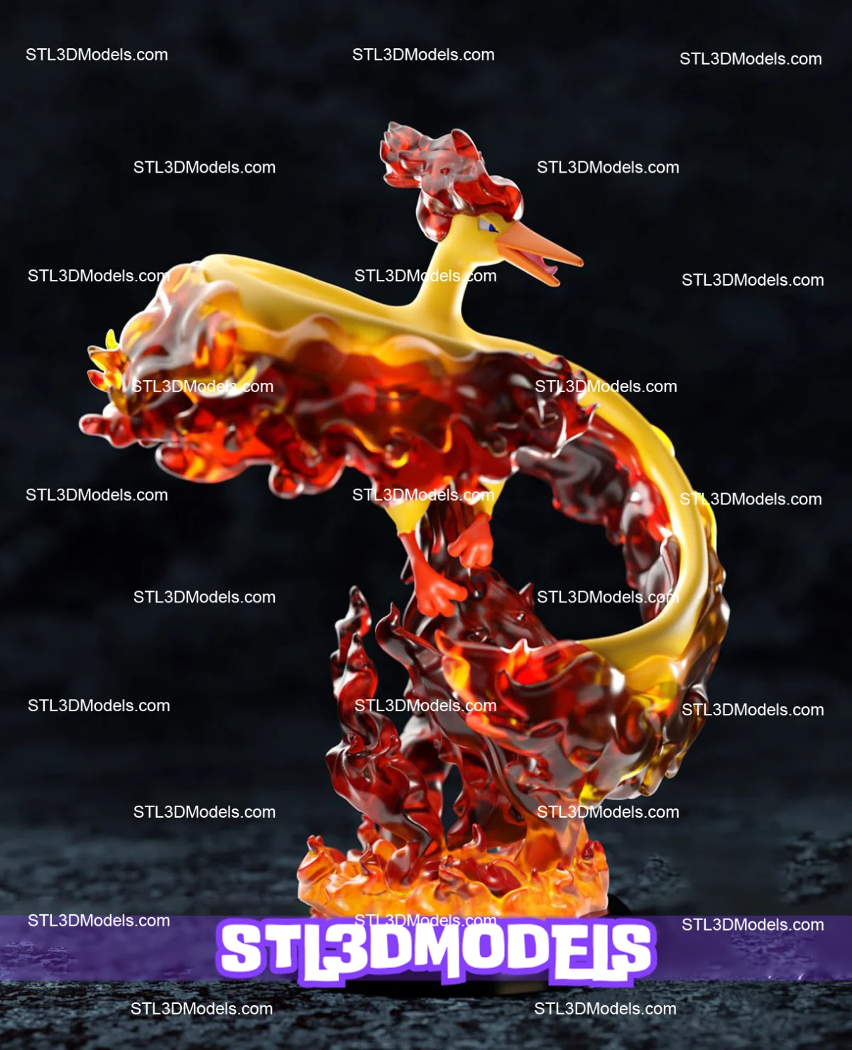 Moltres STL 3D Model