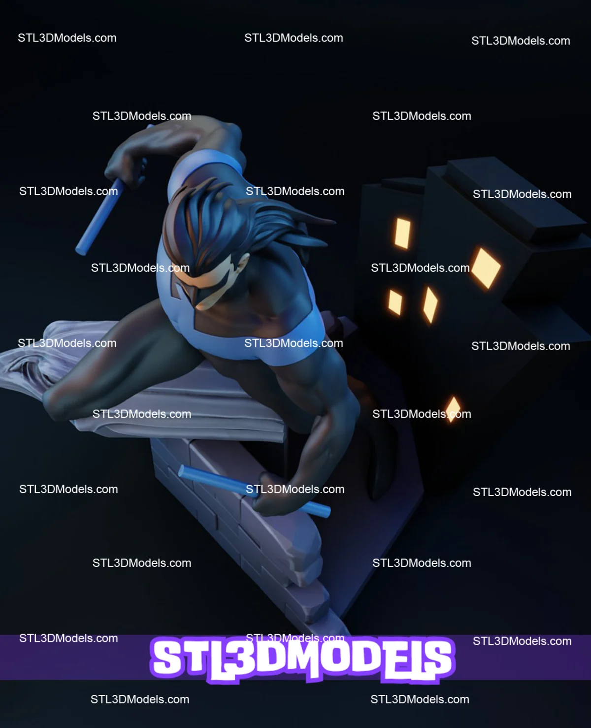 Nightwing STL 3D Model 