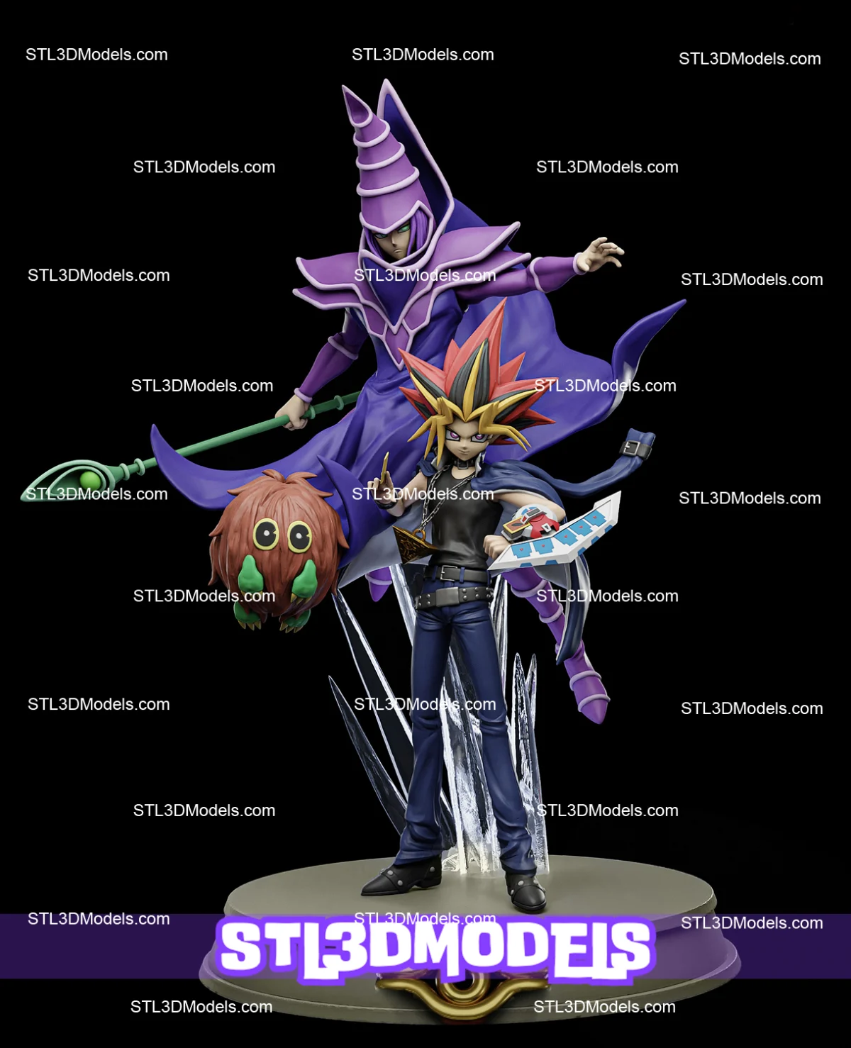 Yugi and Kaiba STL 3D Model 