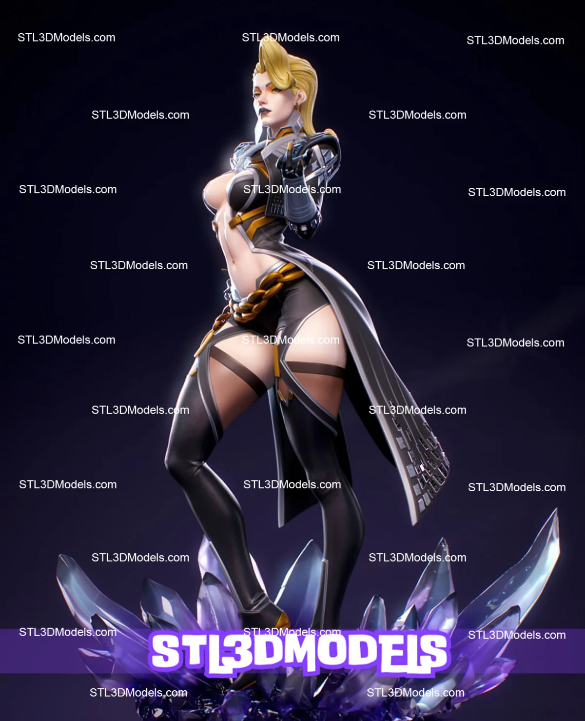 Emma Frost STL 3D Model 