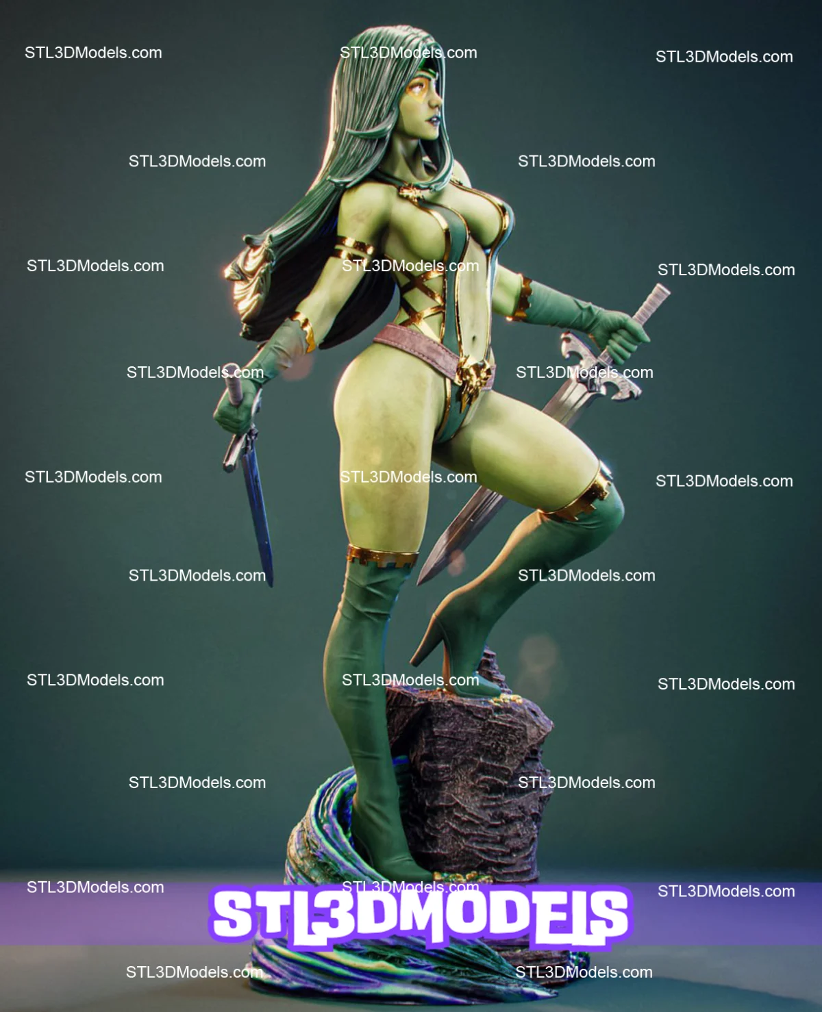 Gamora STL 3D Model