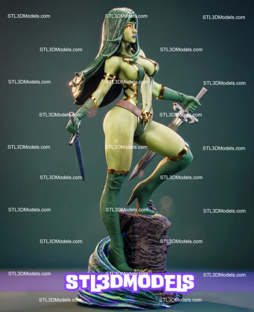 Gamora STL 3D Model