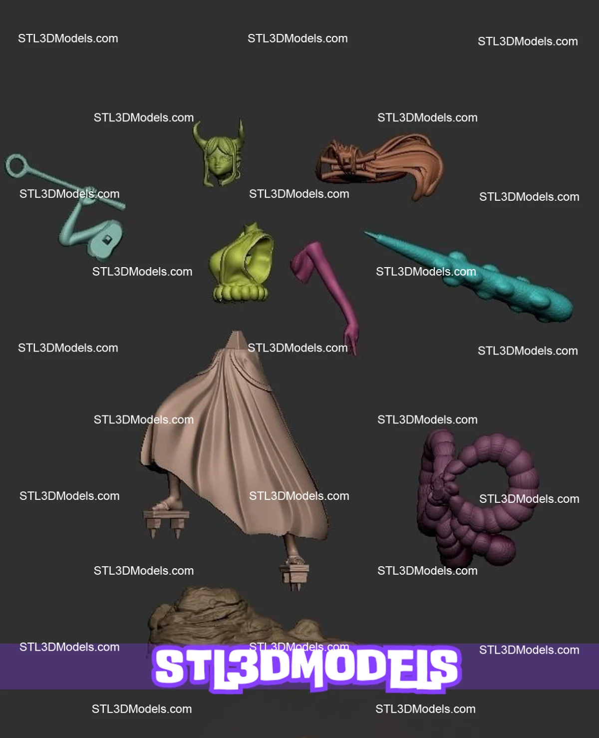 Yamato One Piece STL 3D Model