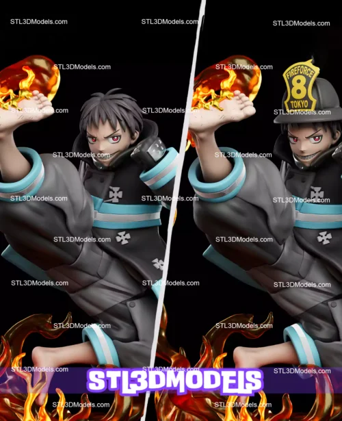 Shinra Kusakabe STL 3D Model 