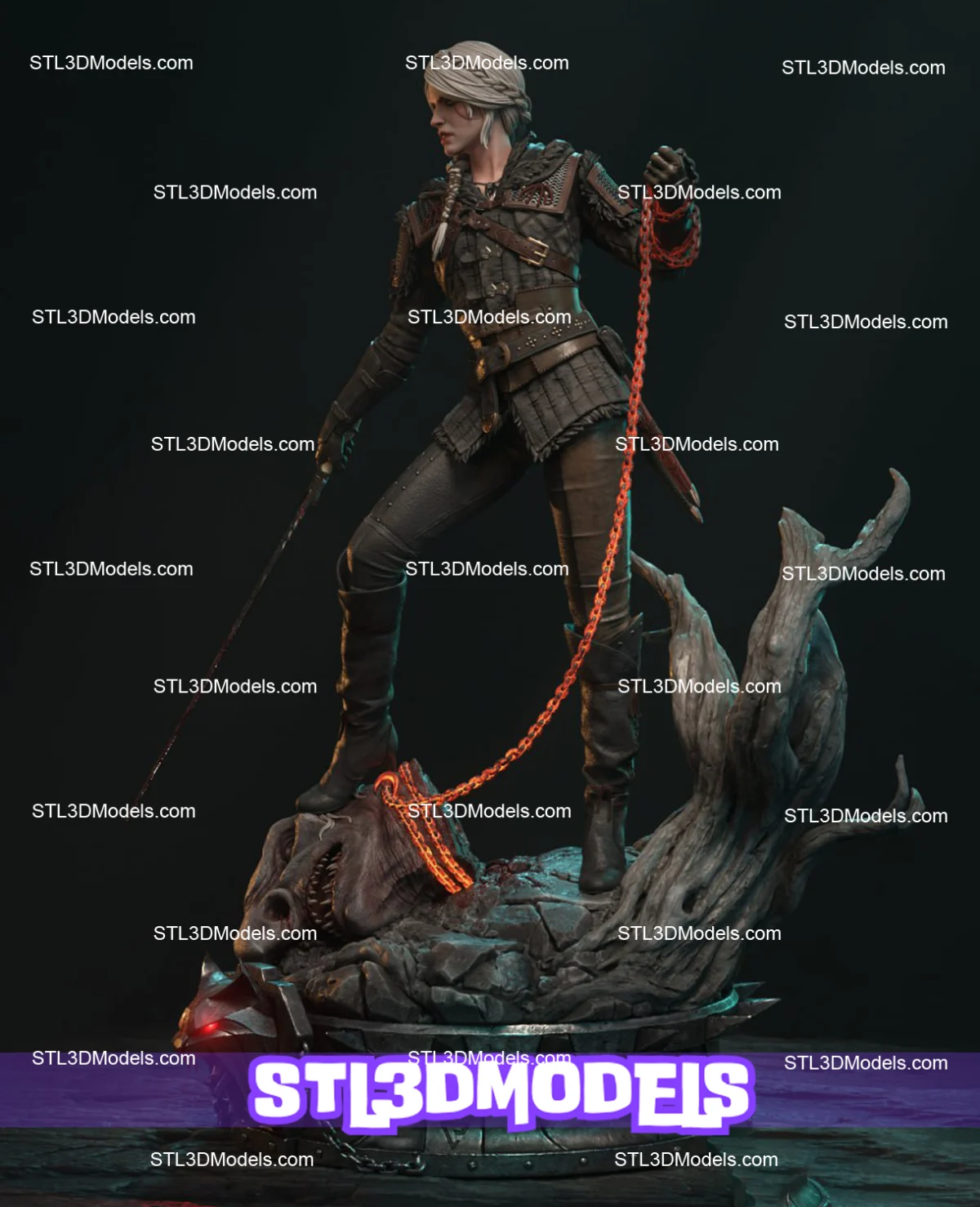 Ciri STL 3D Model 