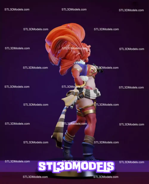 Red Monika STL 3D Model 