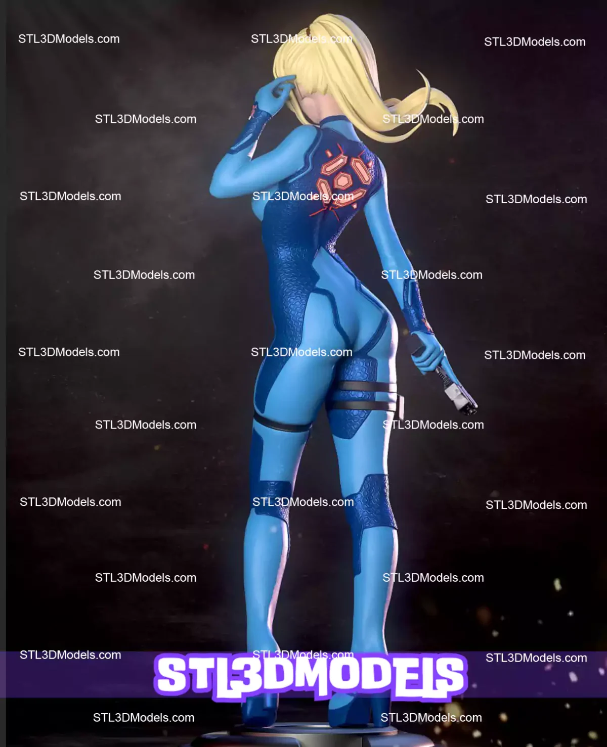 Samus Aran STL 3D Model 