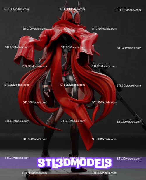 Red Hood Nikke STL 3D Model 