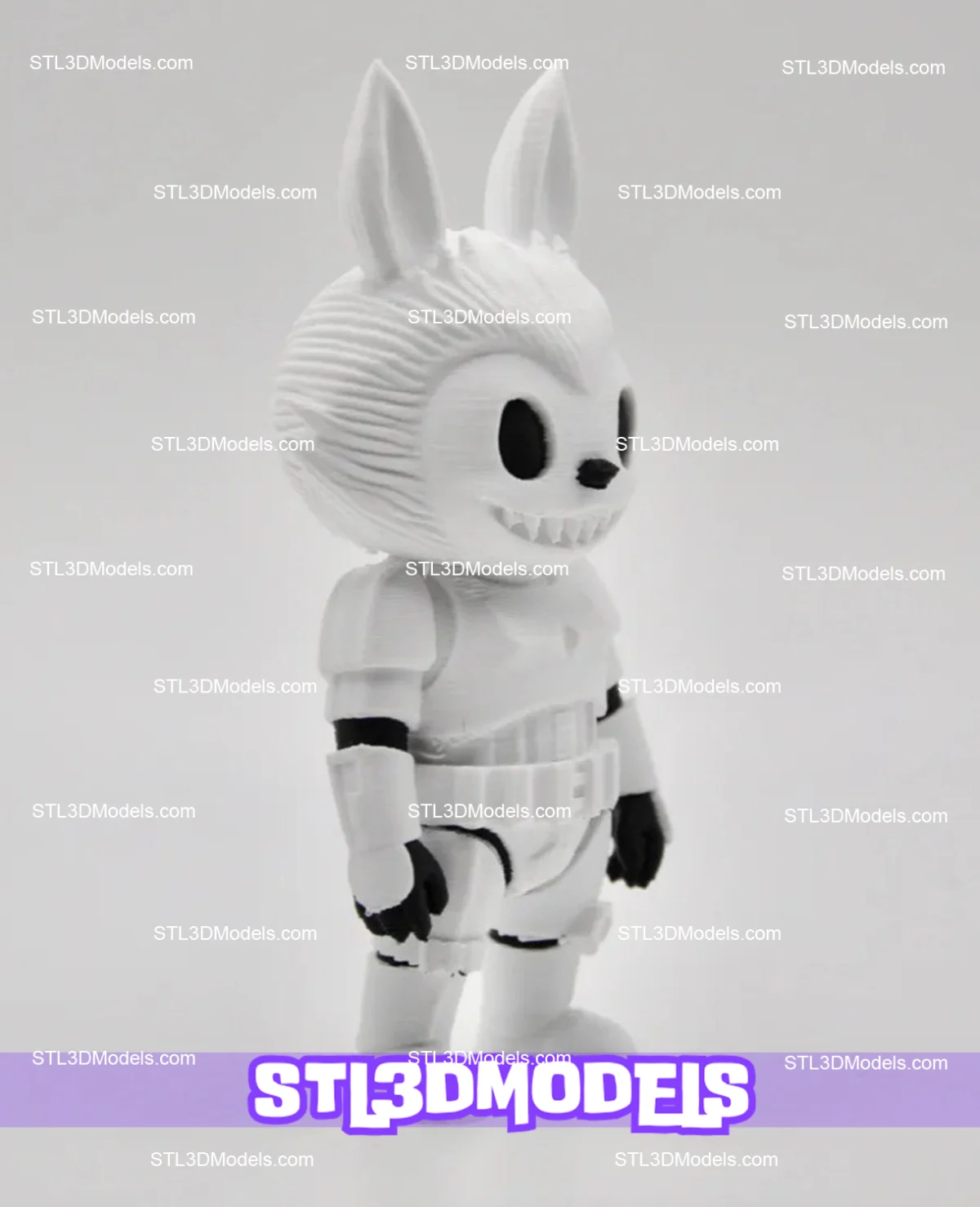 Labubu Stormtrooper STL 3D Model 