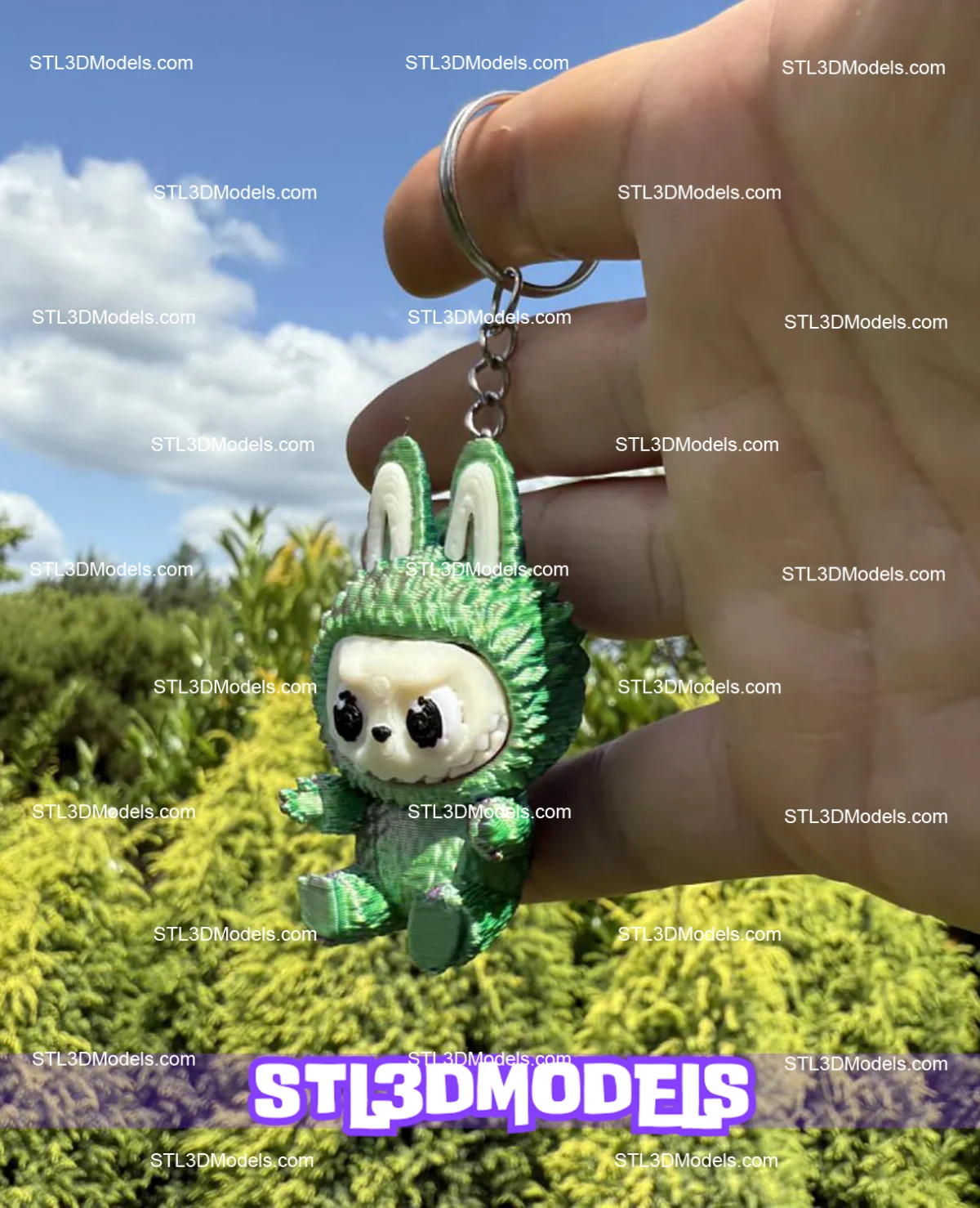 Labubu Keychain 3MF 3D Model 