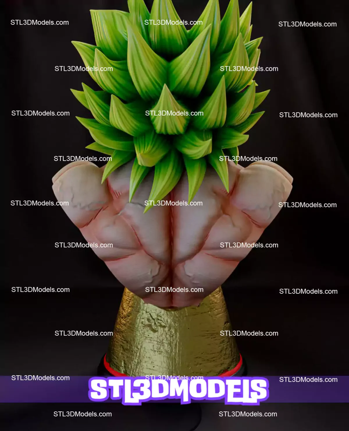 Broly Bust STL 3D Model