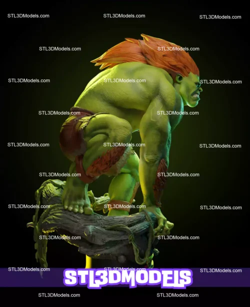 Blanka Street Fighter STL 3D Model 