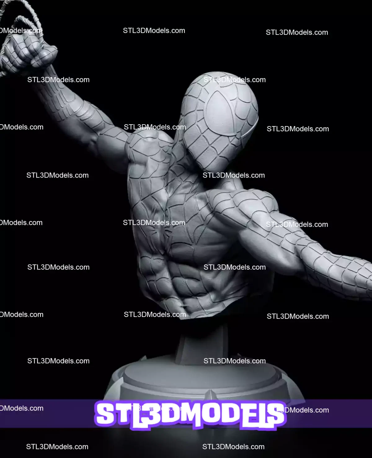 Spider‑Man Bust STL 3D Model 