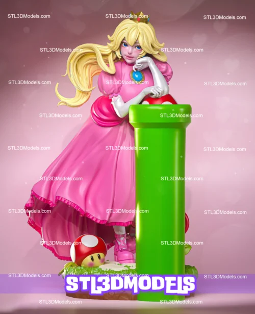 Princess Peach STL 3D Model 