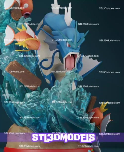 Gyarados Mythic STL 3D Model 