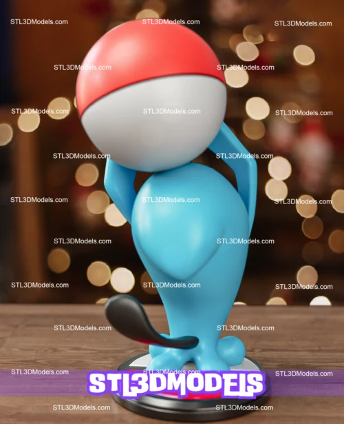 Wobbuffet Christmas STL 3D Model