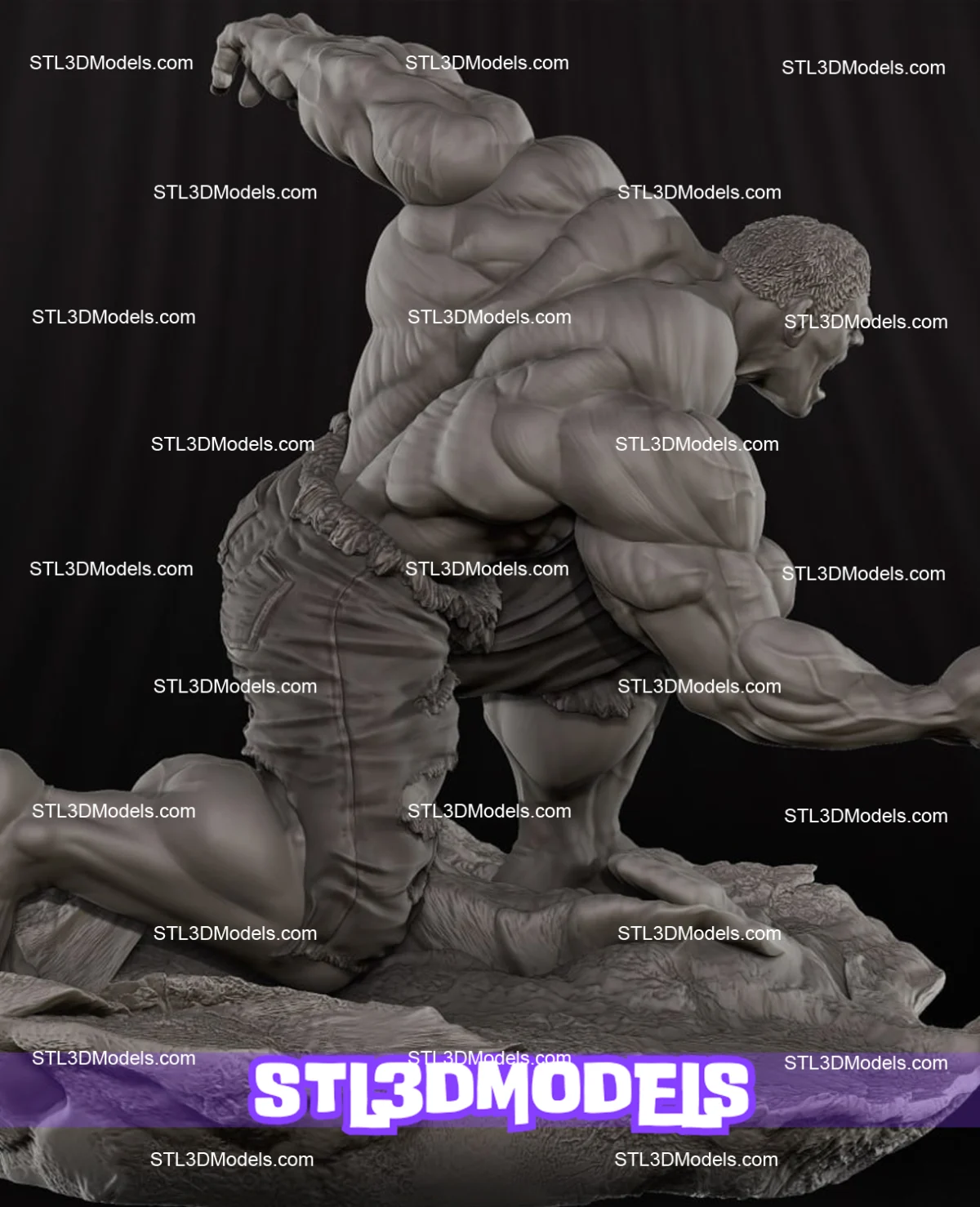 Hulk STL 3D Model 
