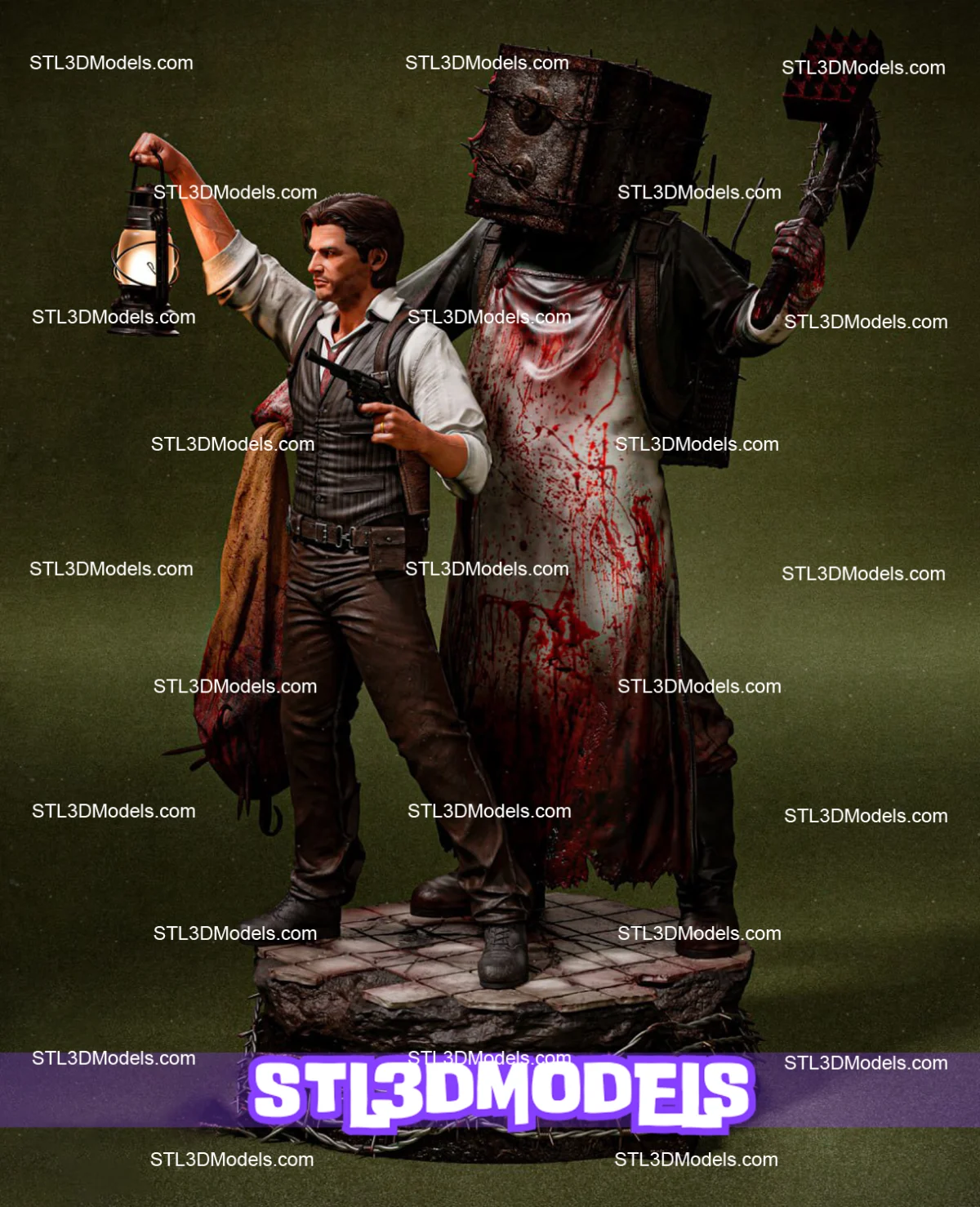 The Evil Within Diorama STL 3D Model 