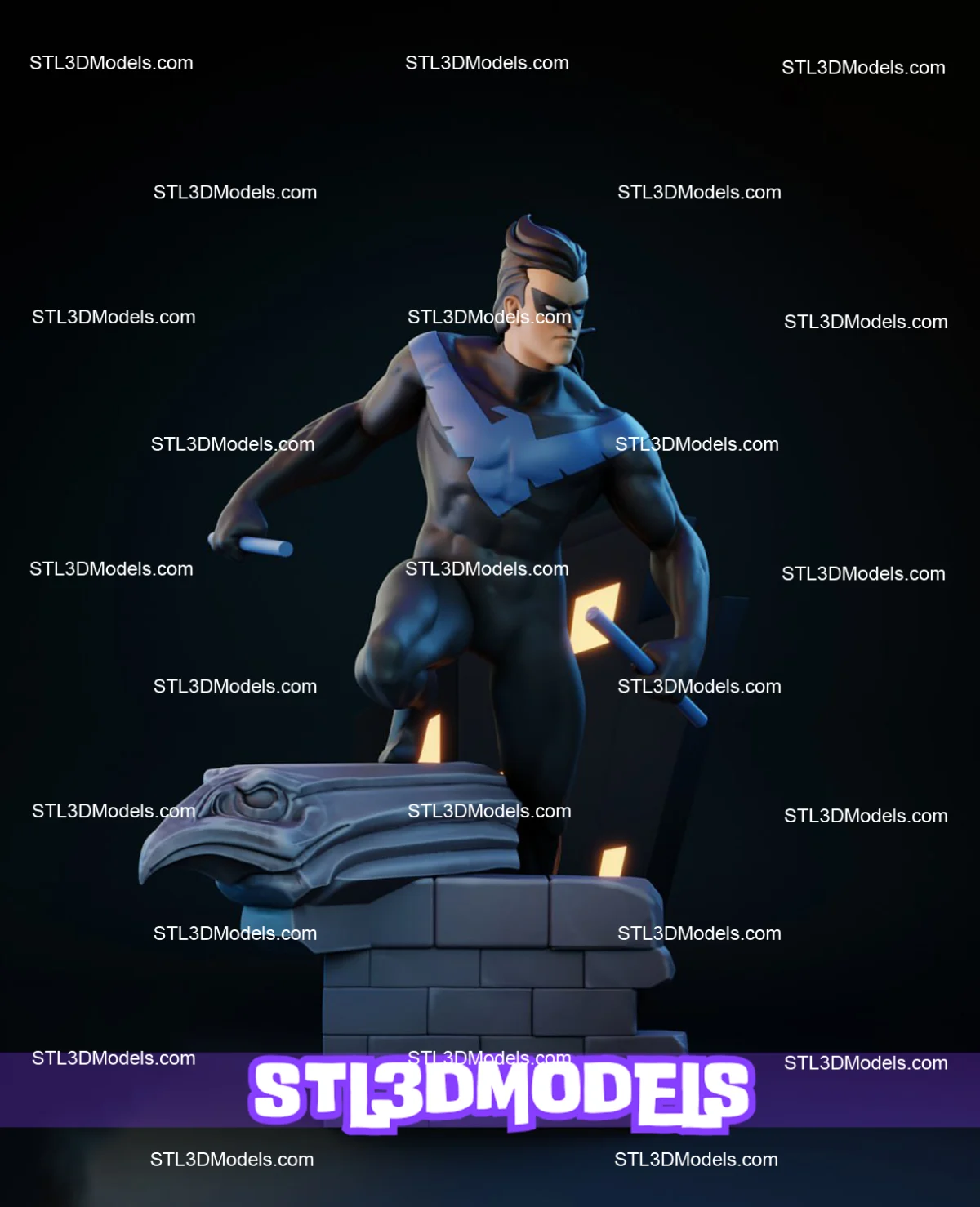 Nightwing STL 3D Model 
