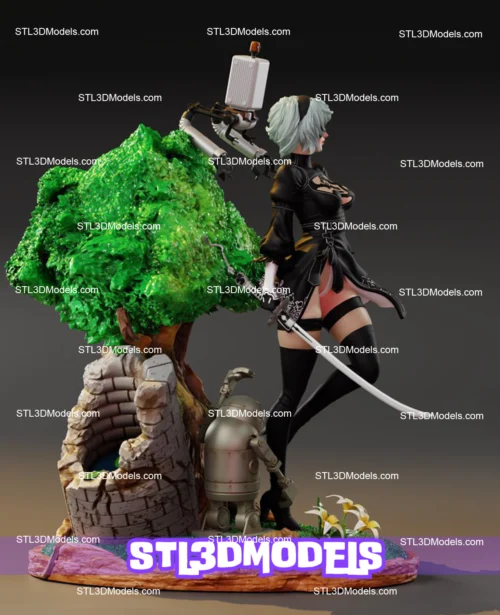 2B STL 3D Model 