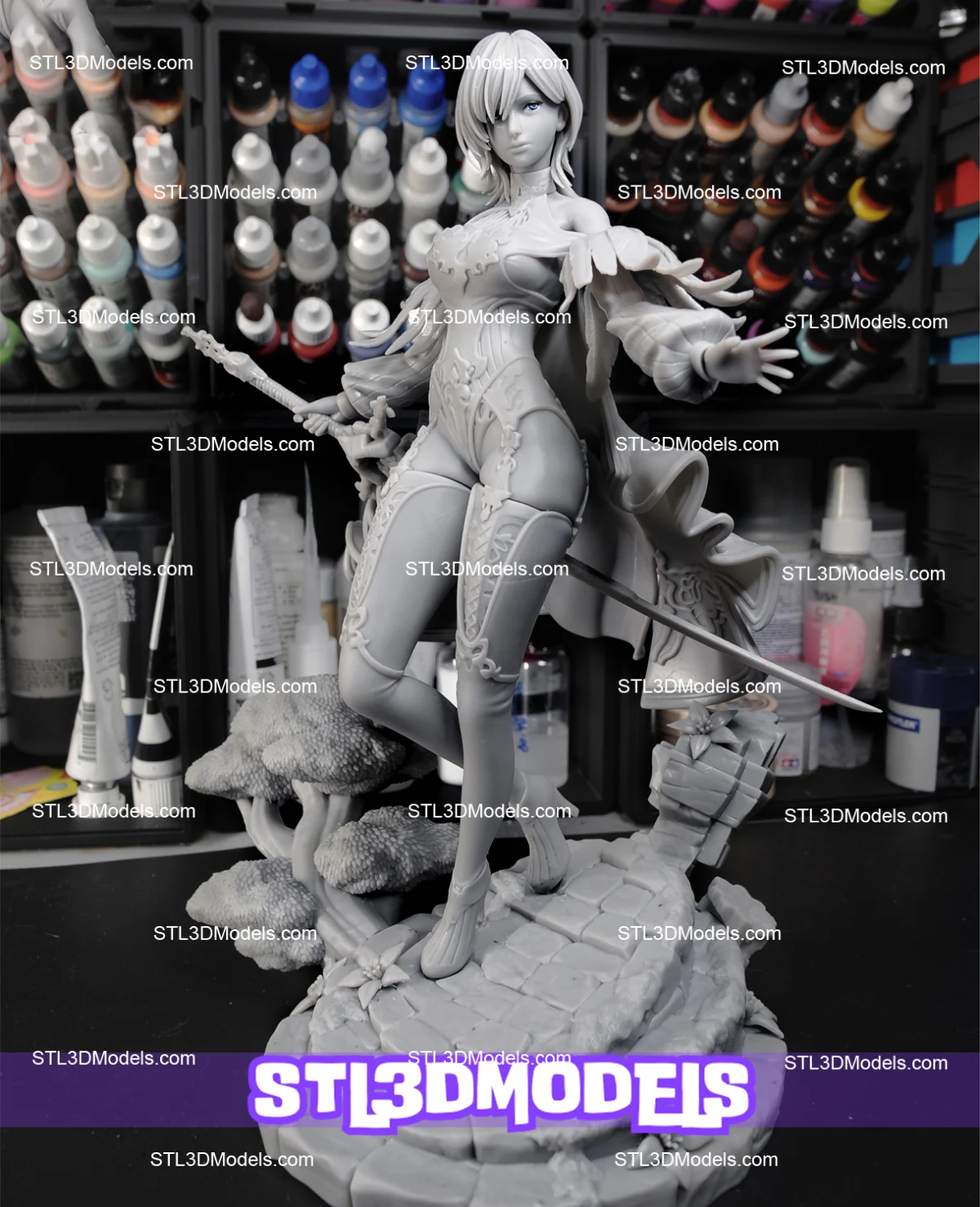 10H NieR Automata STL 3D Model