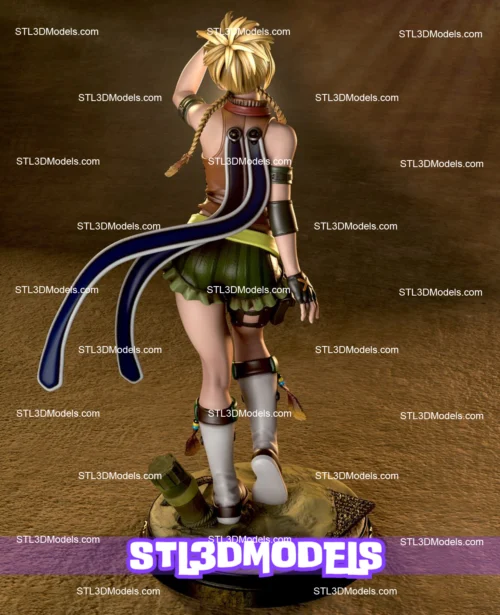 Rikku STL 3D Model 