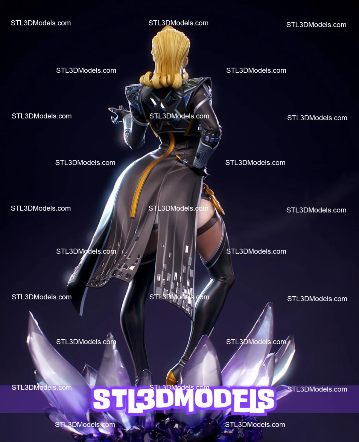 Emma Frost STL 3D Model 