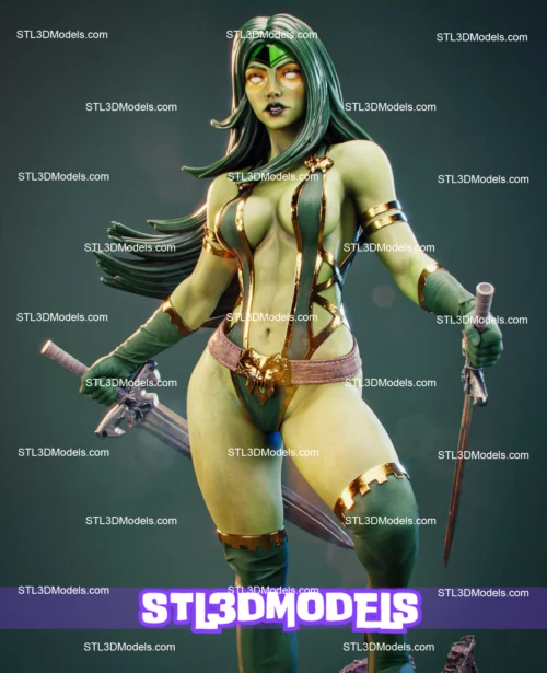 Gamora STL 3D Model